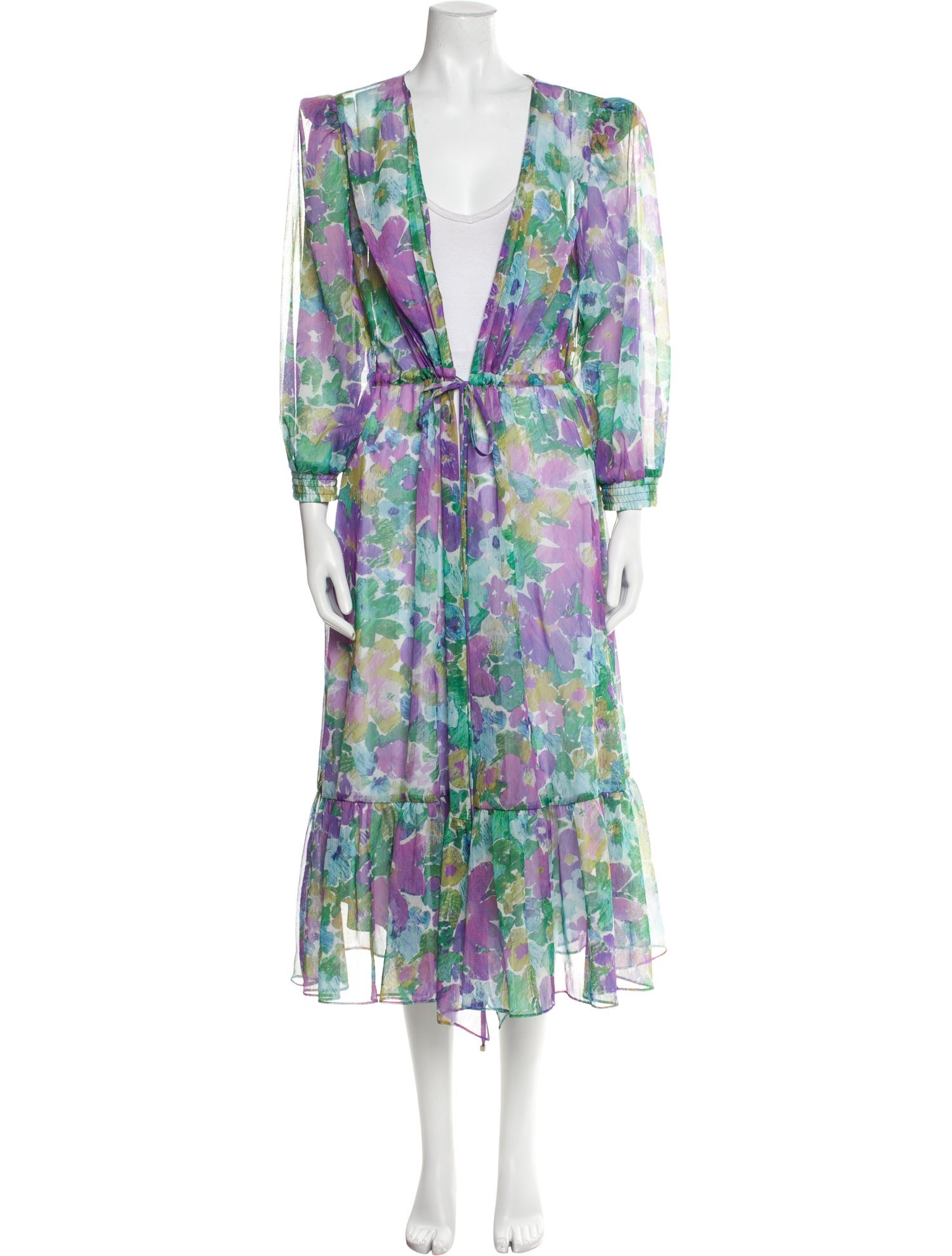 PatBO Printed Mesh Accents Cover-Up w/ Tags