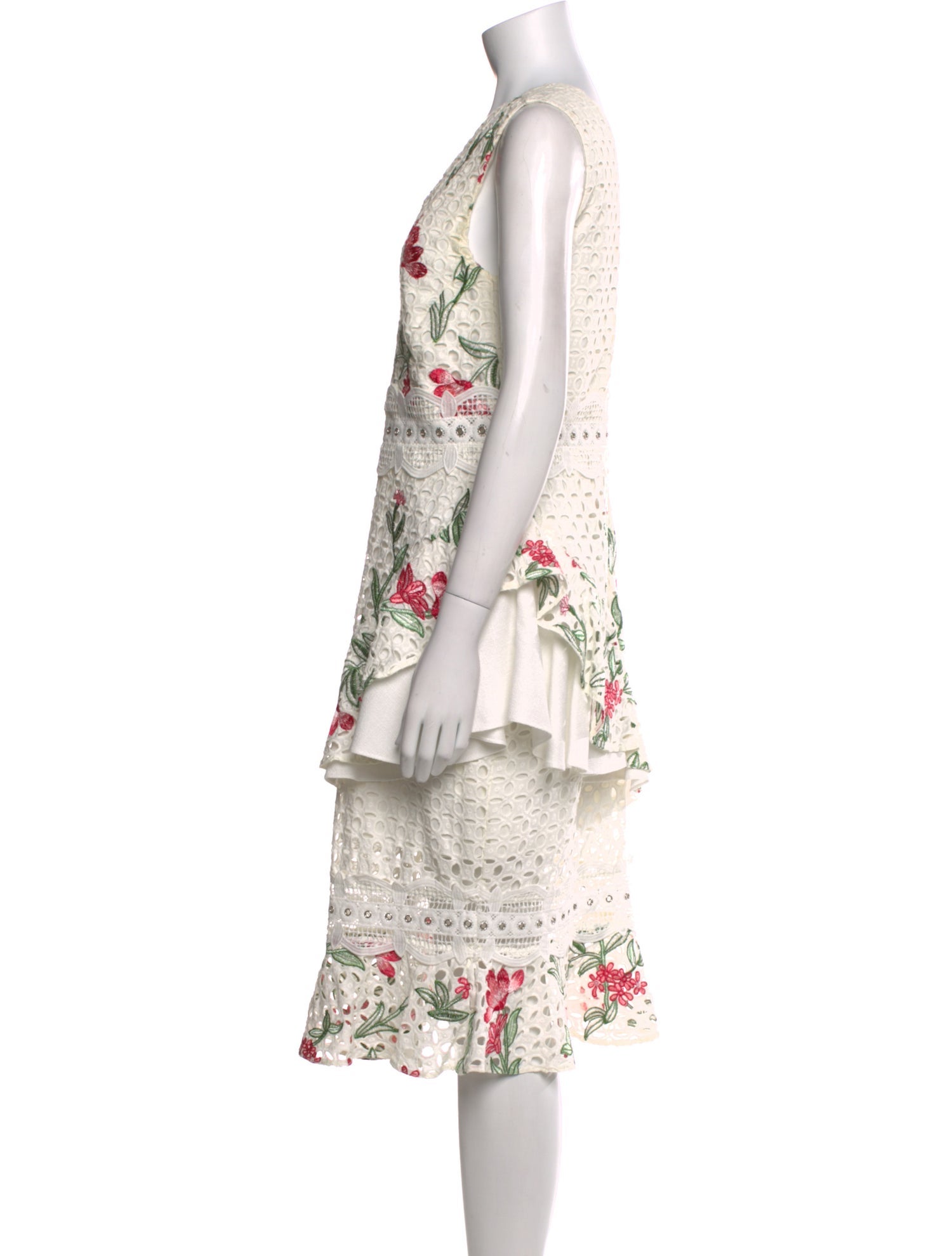 PatBO Floral Print Midi Length Dress