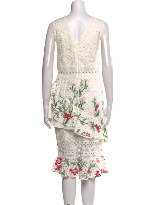 PatBO Floral Print Midi Length Dress