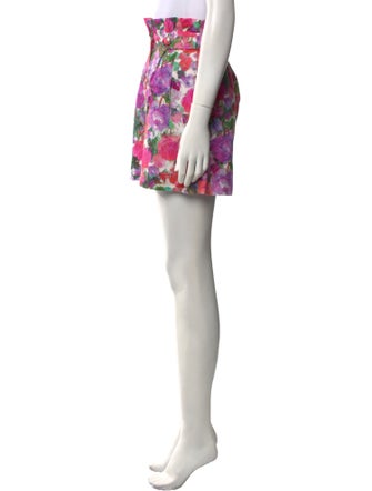 PatBO Floral Print Mini Shorts