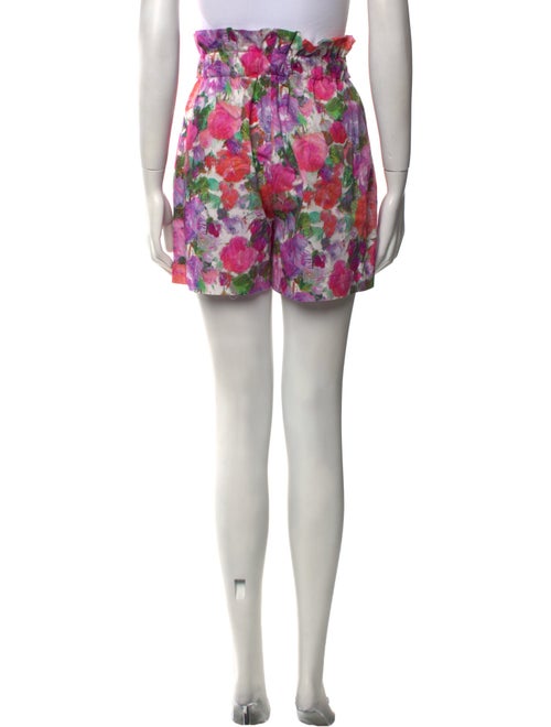 PatBO Floral Print Mini Shorts