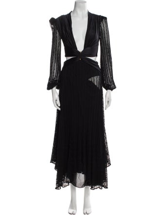 PatBO V-Neck Long Dress