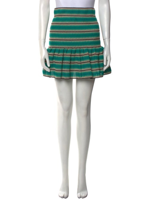 PatBO Striped Mini Skirt