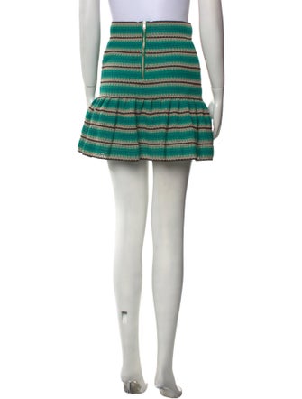 PatBO Striped Mini Skirt