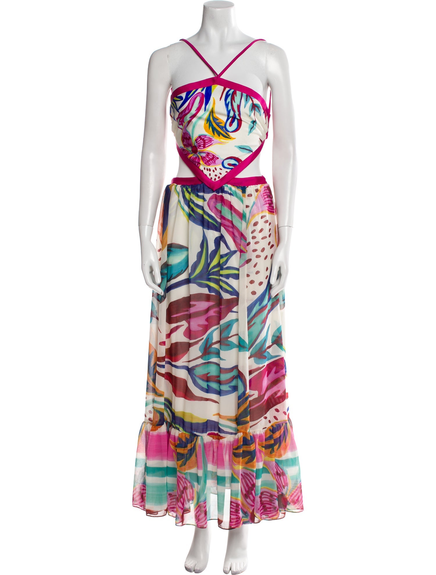 PatBO Printed Midi Length Dress w/ Tags