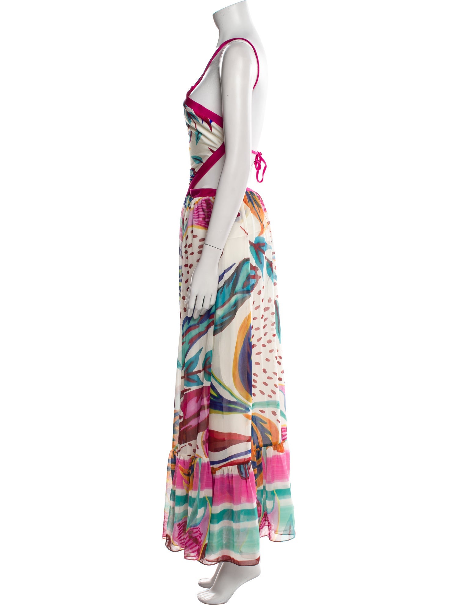 PatBO Printed Midi Length Dress w/ Tags