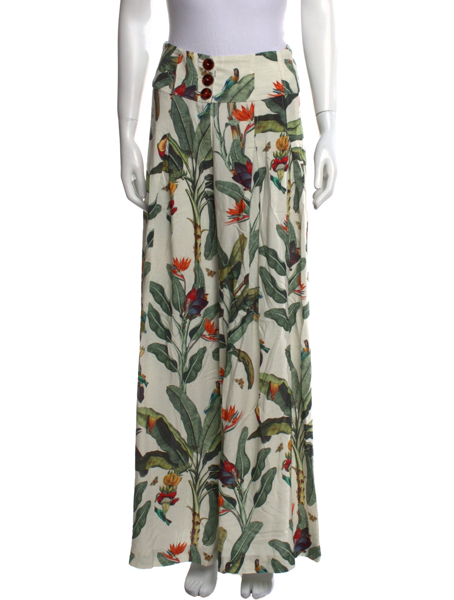 PatBO Printed Wide Leg Pants