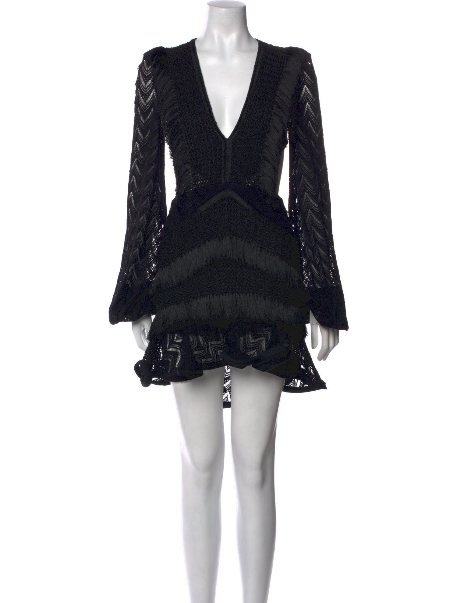 PatBO V-Neck Mini Dress