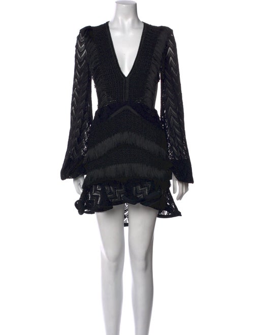 PatBO V-Neck Mini Dress