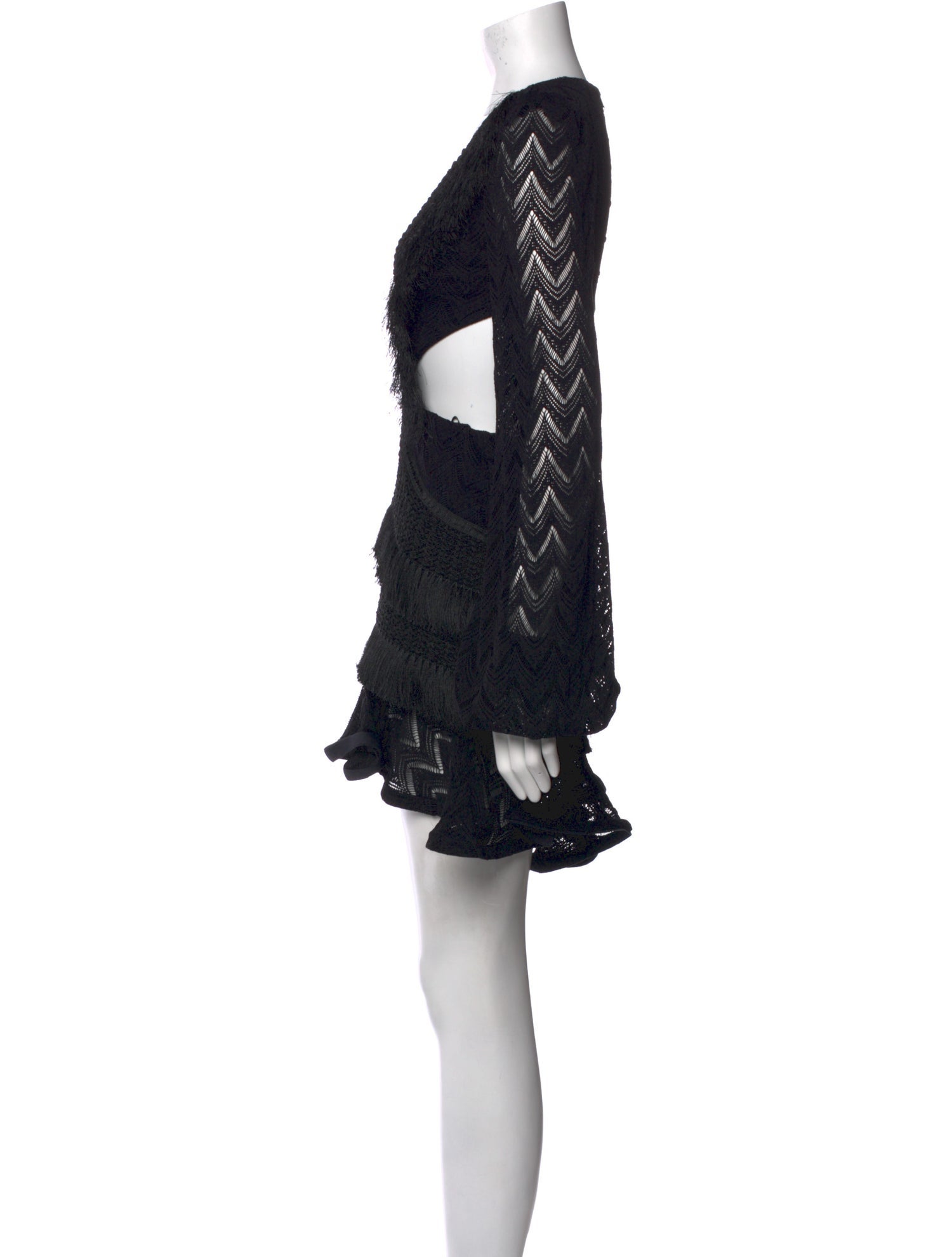 PatBO V-Neck Mini Dress