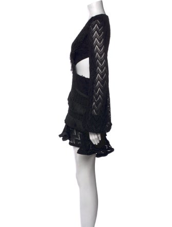 PatBO V-Neck Mini Dress