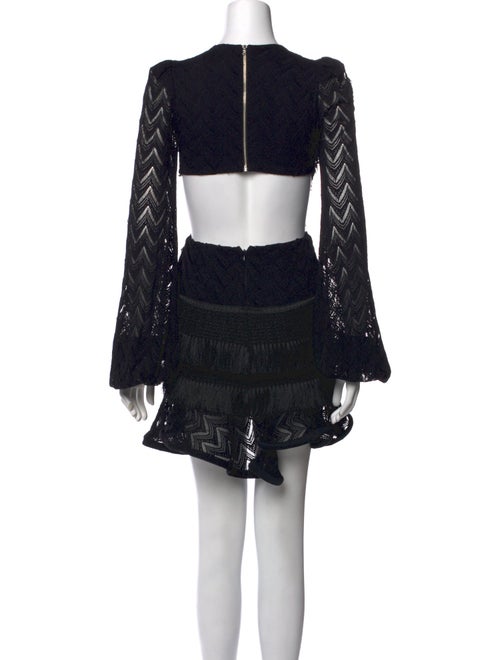 PatBO V-Neck Mini Dress