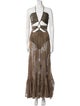 PatBO Halterneck Long Dress