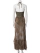 PatBO Halterneck Long Dress
