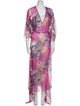 PatBO Floral Print Long Dress
