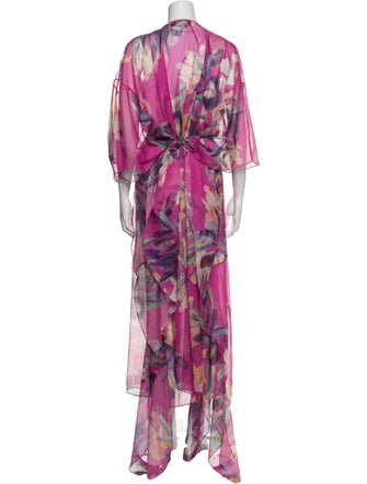 PatBO Floral Print Long Dress
