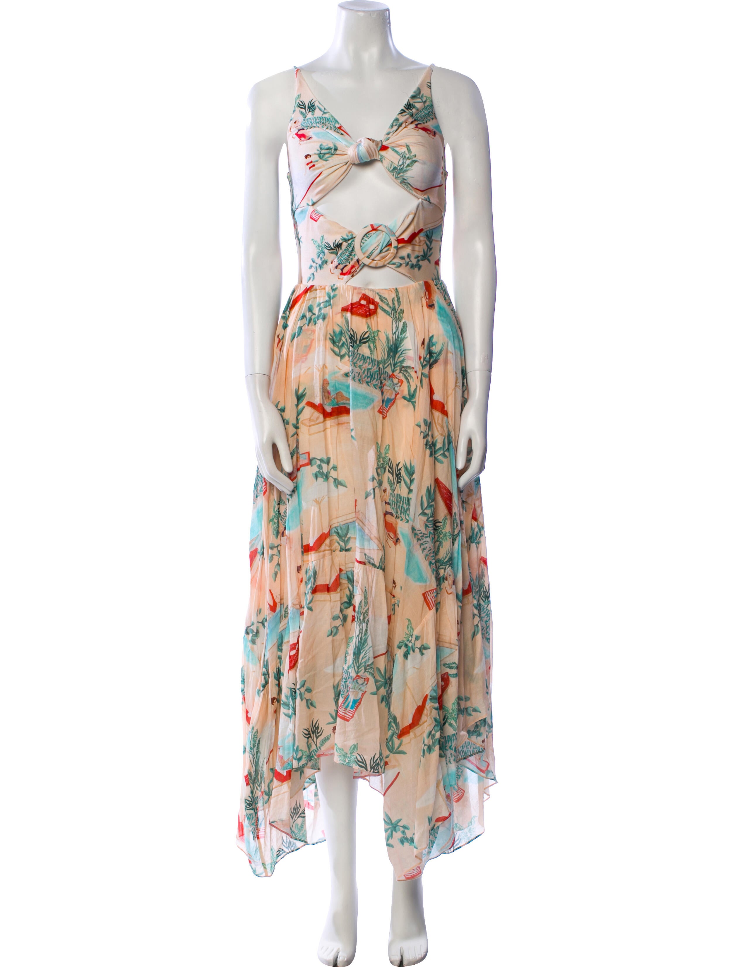 PatBO Printed Long Dress