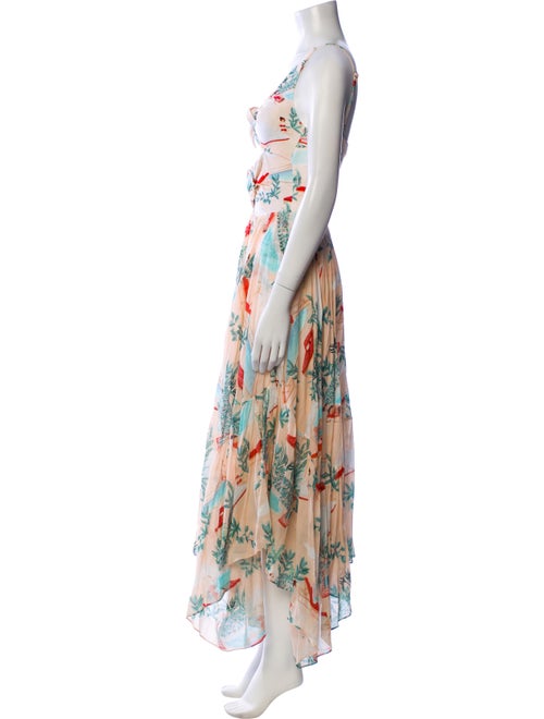 PatBO Printed Long Dress