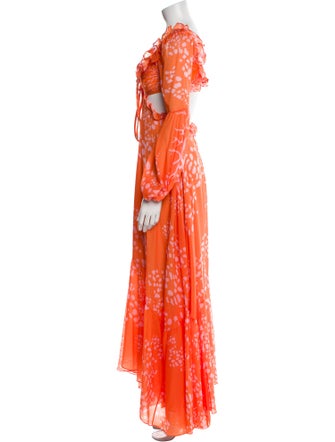 PatBO Printed Long Dress