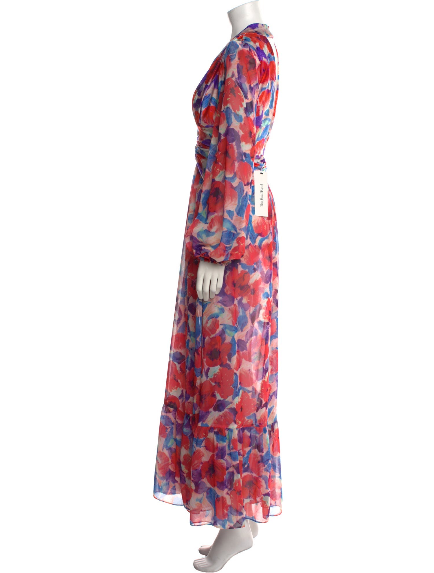 PatBO Floral Print Long Dress