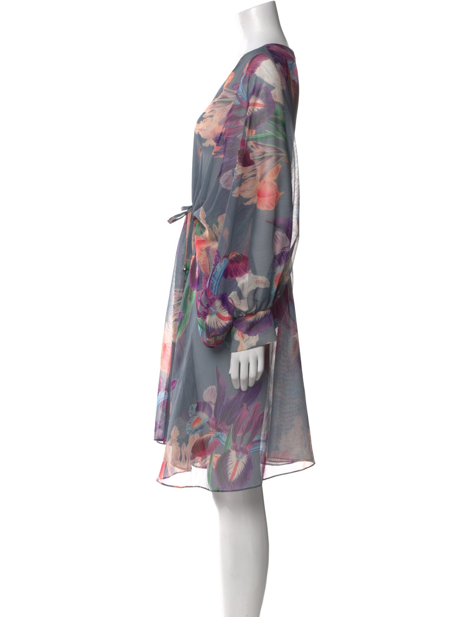 PatBO Floral Print Knee-Length Dress