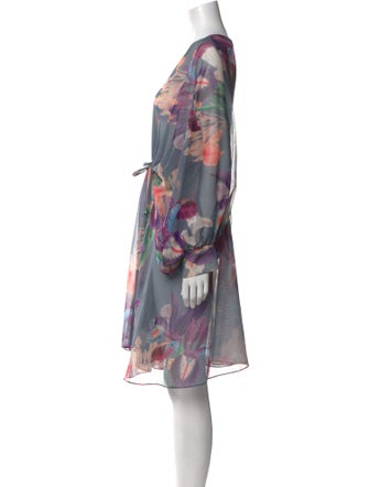 PatBO Floral Print Knee-Length Dress