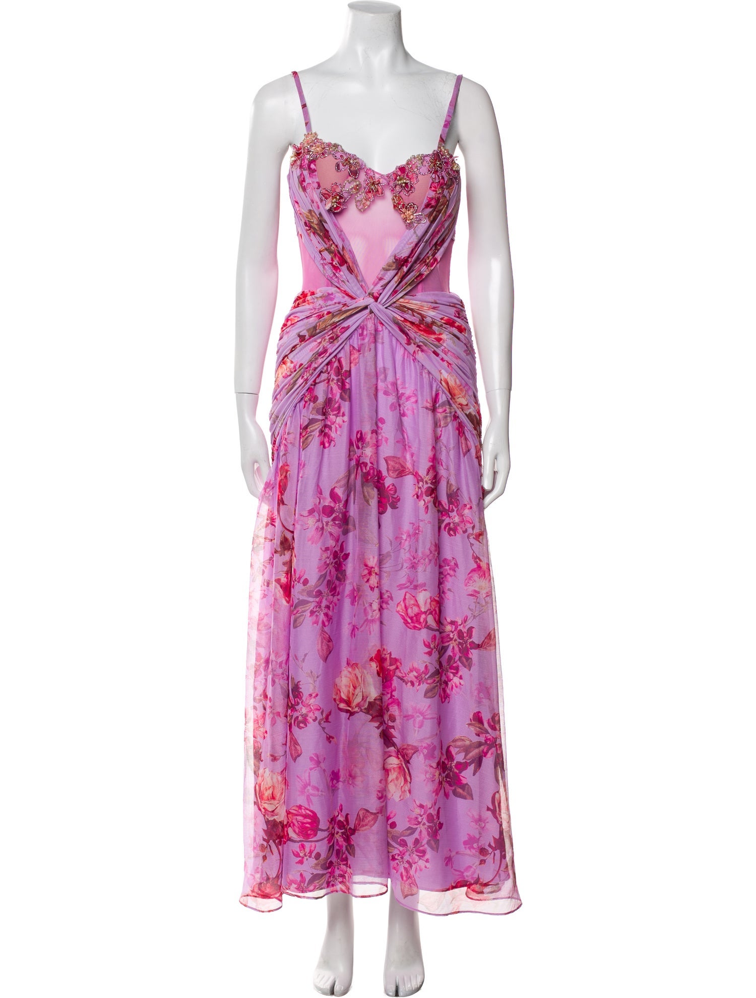 PatBO Floral Print Long Dress w/ Tags