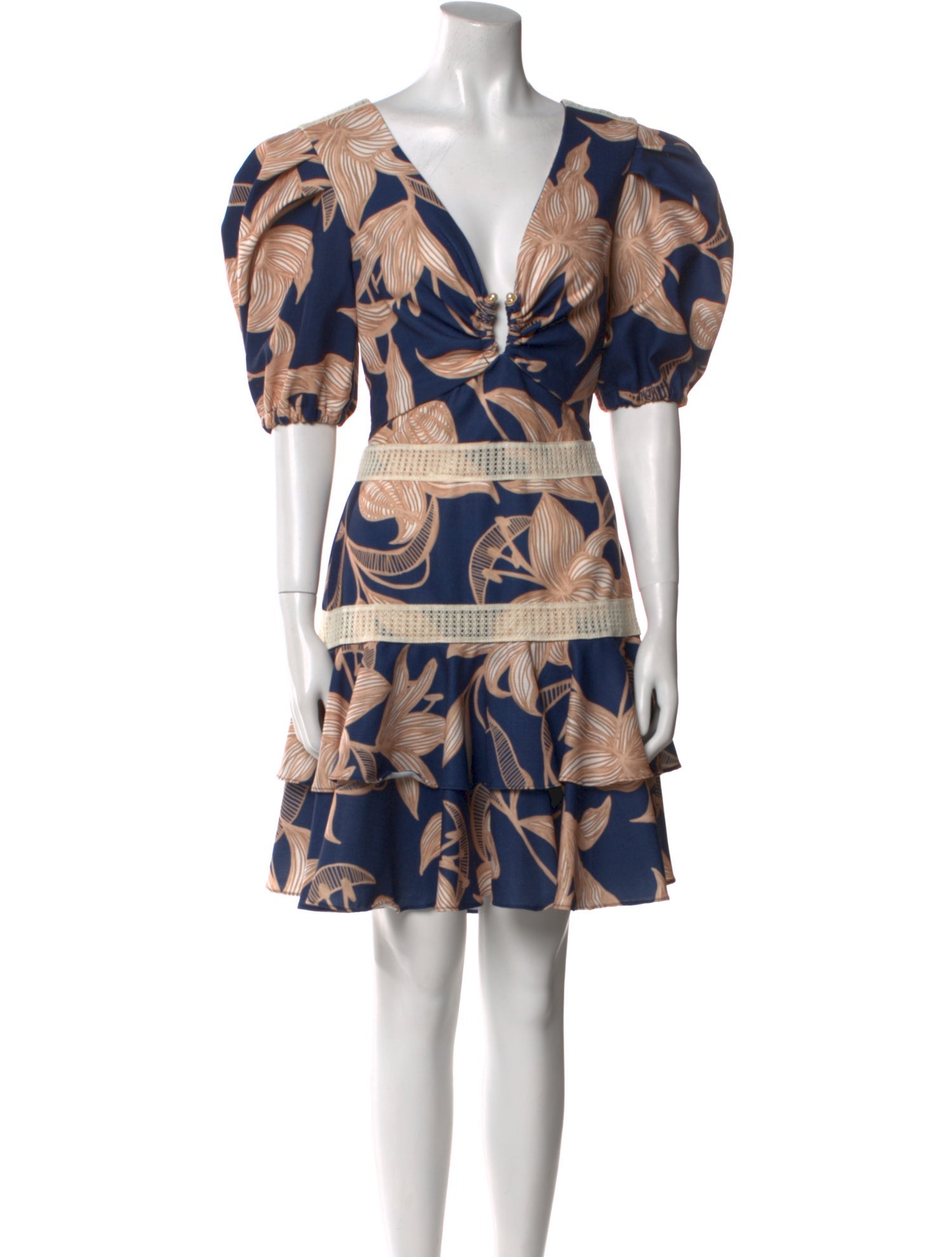 PatBO Printed Knee-Length Dress