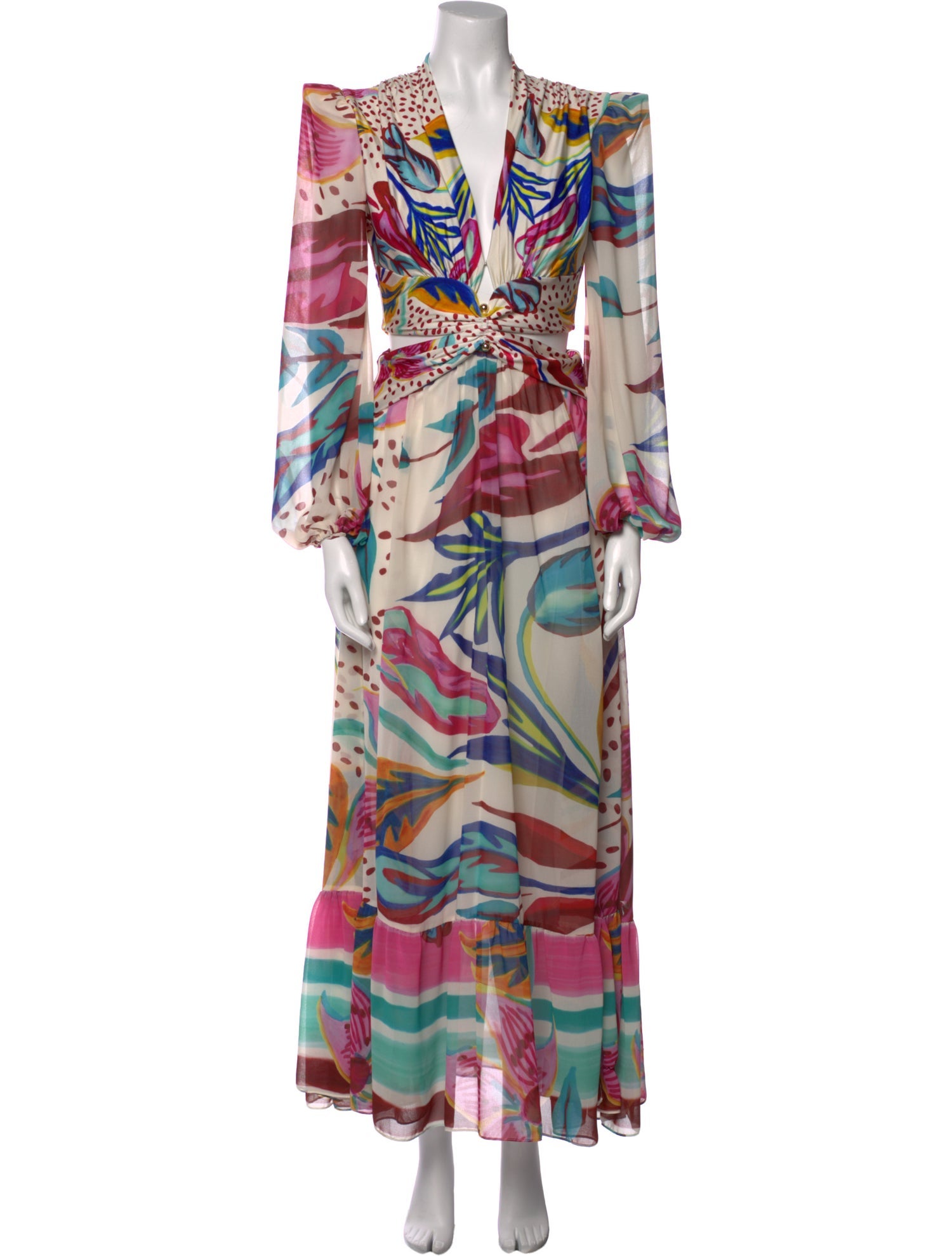 PatBO Printed Long Dress
