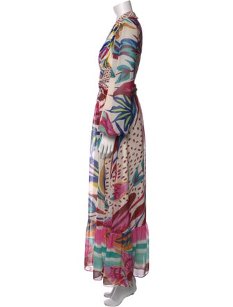 PatBO Printed Long Dress