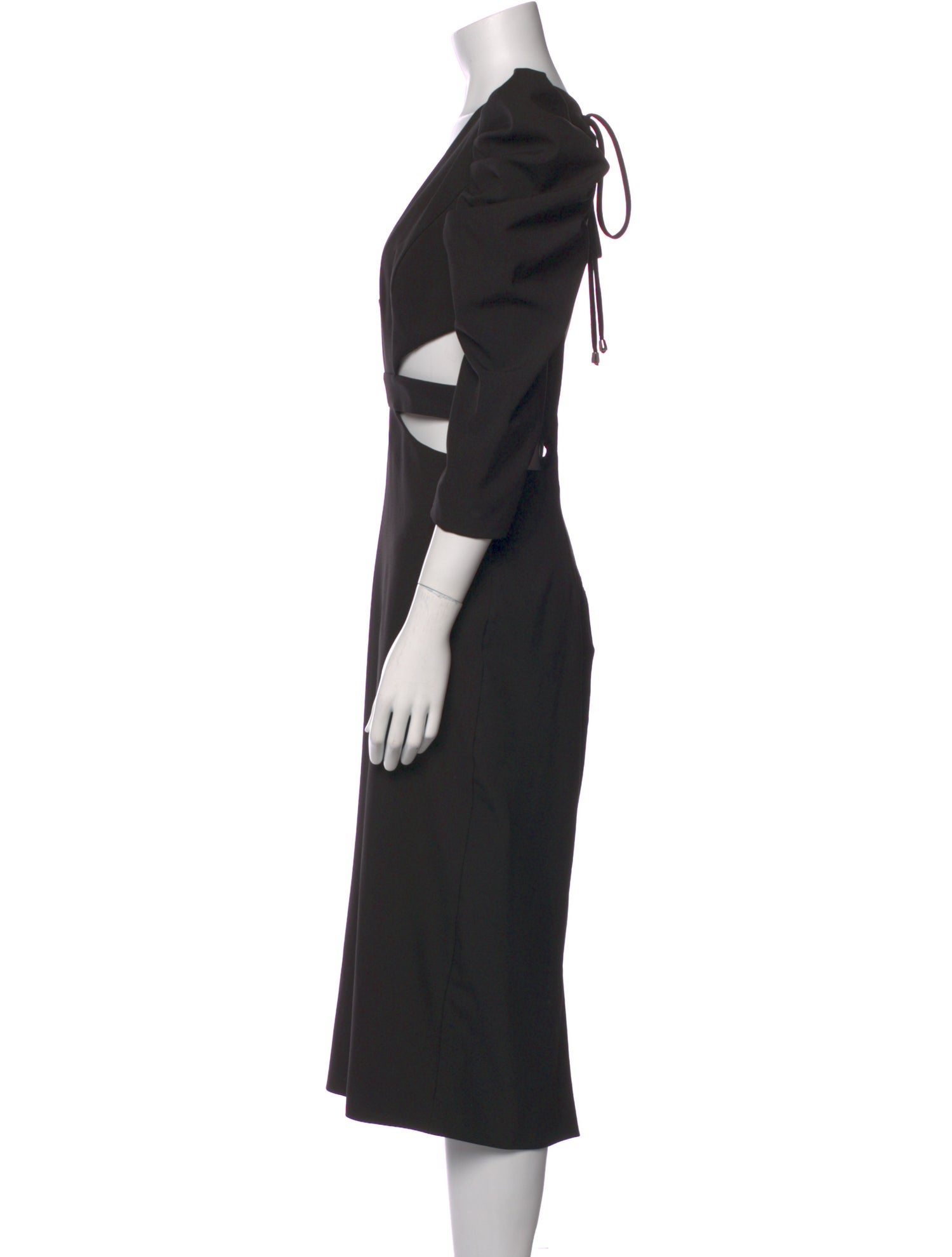 PatBO V-Neck Midi Length Dress