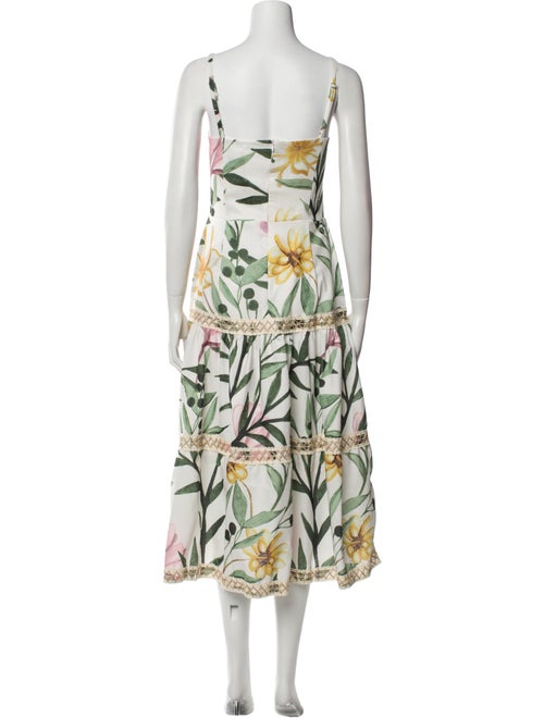 PatBO Floral Print Midi Length Dress