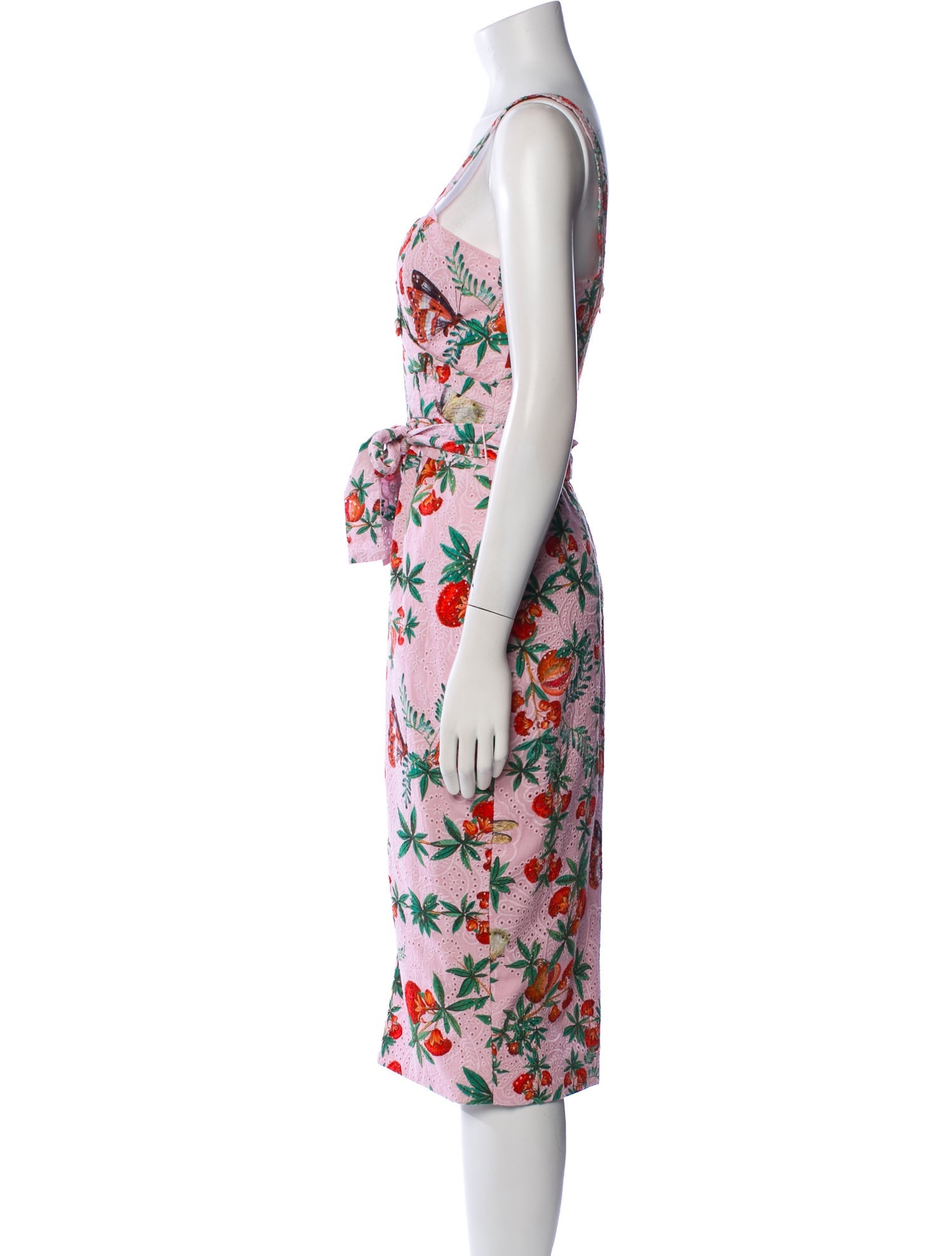 PatBO Floral Print Midi Length Dress