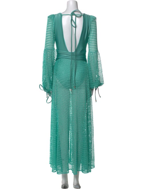 PatBO Plunge Neckline Long Dress