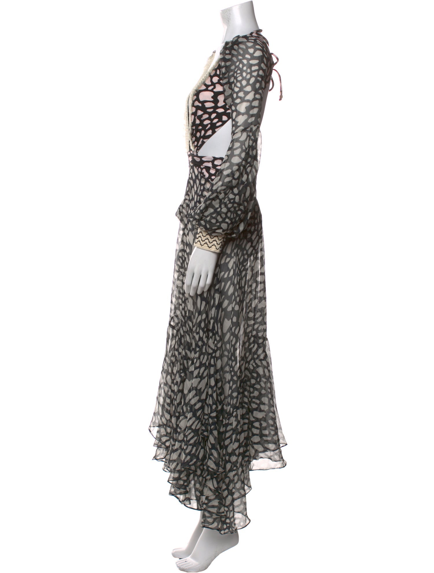 PatBO Printed Midi Length Dress w/ Tags