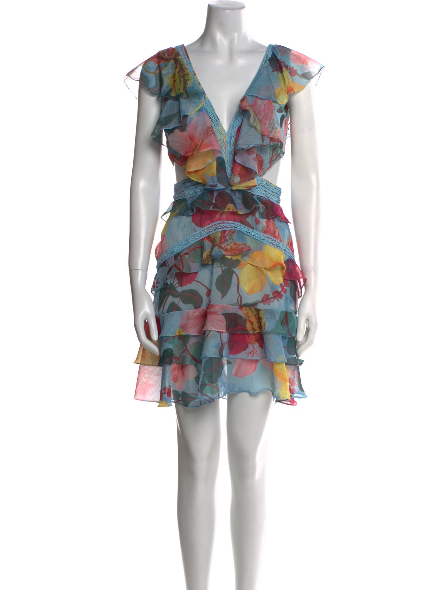 PatBO Printed Mini Dress