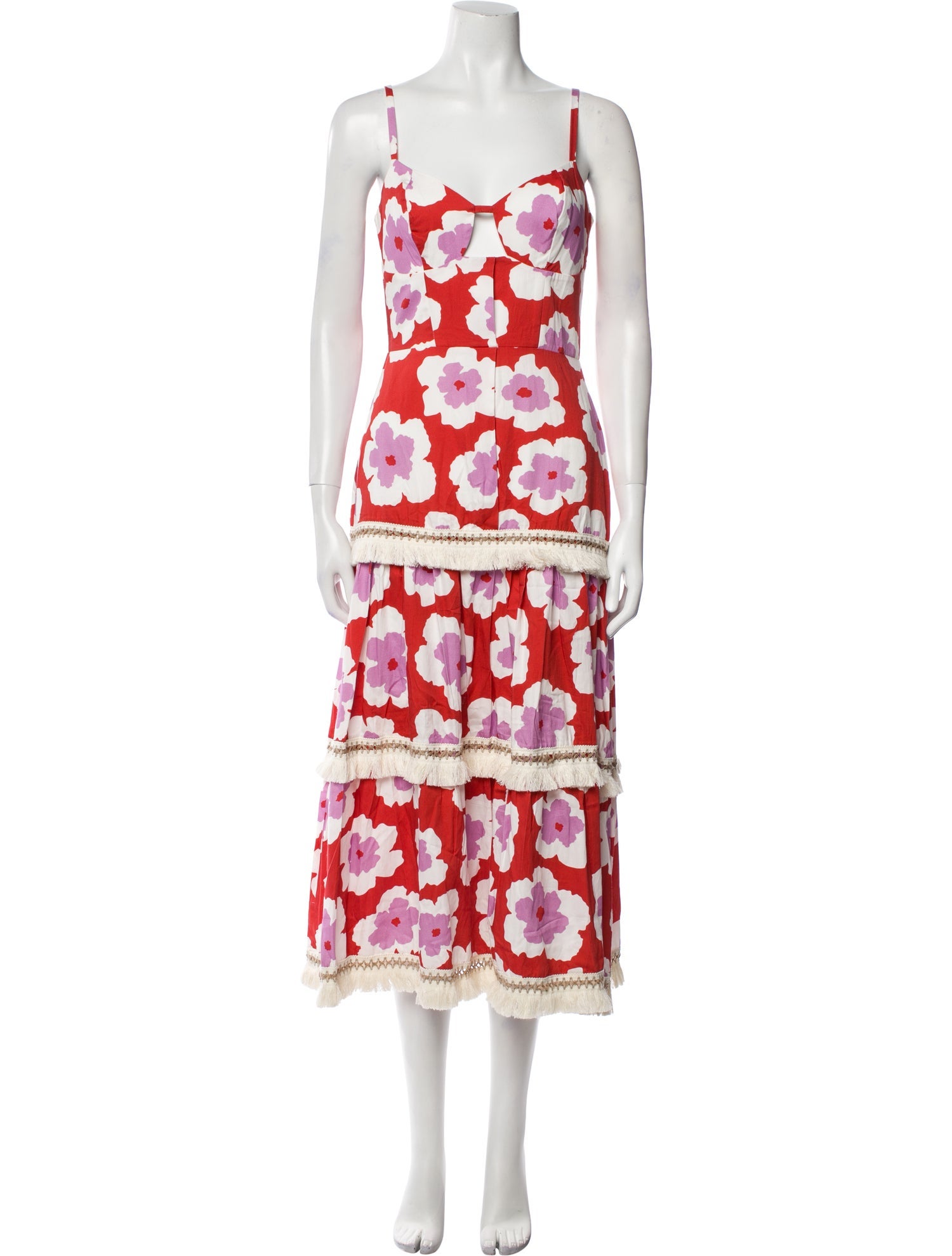 PatBO Floral Print Long Dress w/ Tags