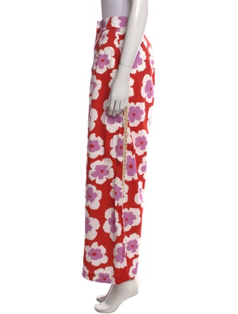 PatBO Floral Print Wide Leg Pants