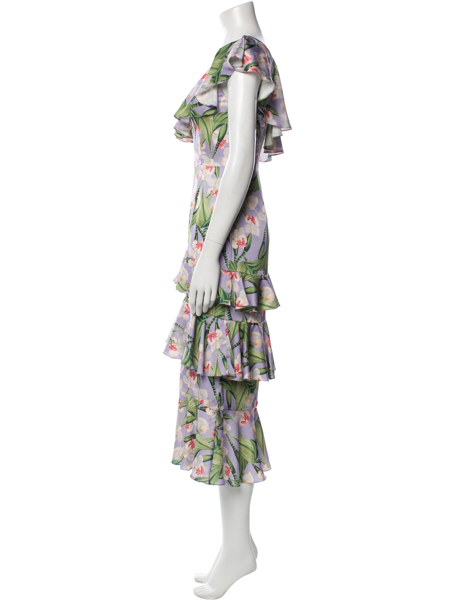 PatBO Floral Print Long Dress