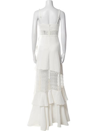 PatBO V-Neck Long Dress