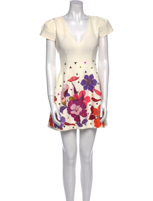 PatBO Floral Print Mini Dress
