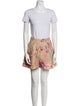 PatBO Floral Print Pleated Accents Short Set
