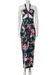 PatBO Floral Print Halterneck Jumpsuit