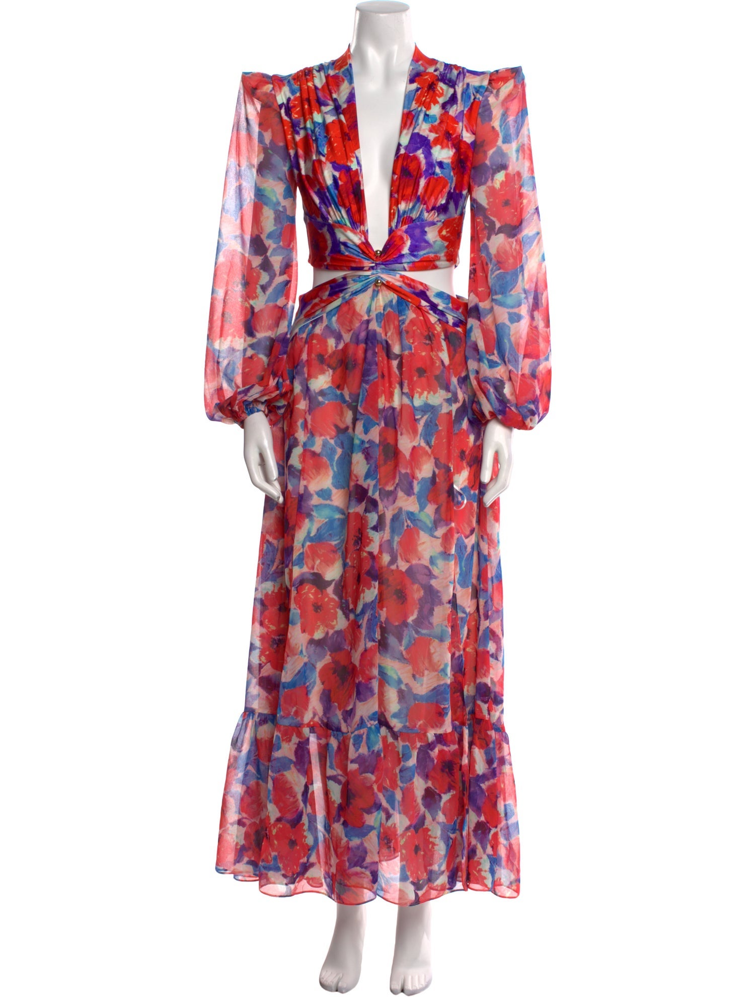 PatBO Floral Print Long Dress w/ Tags