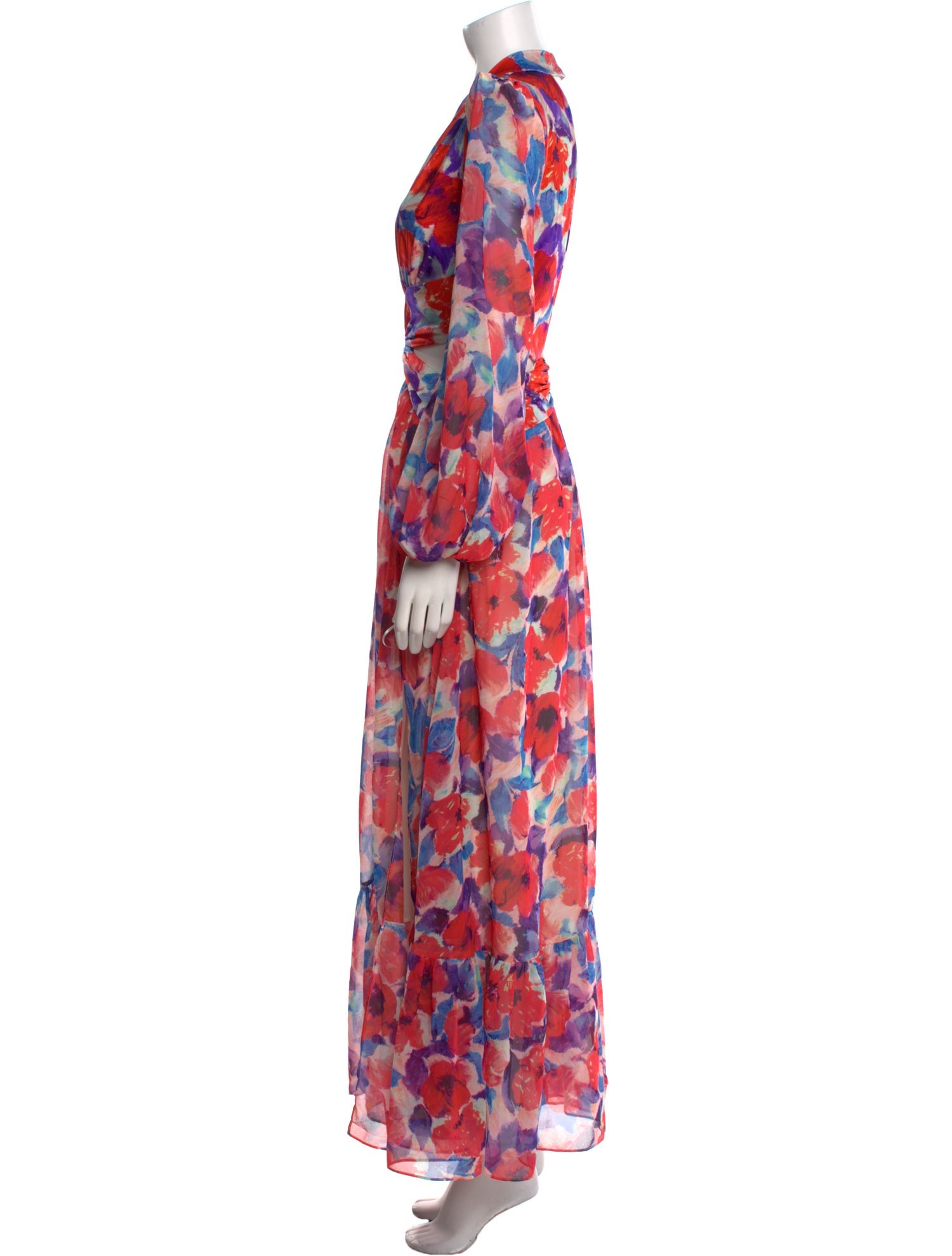 PatBO Floral Print Long Dress w/ Tags