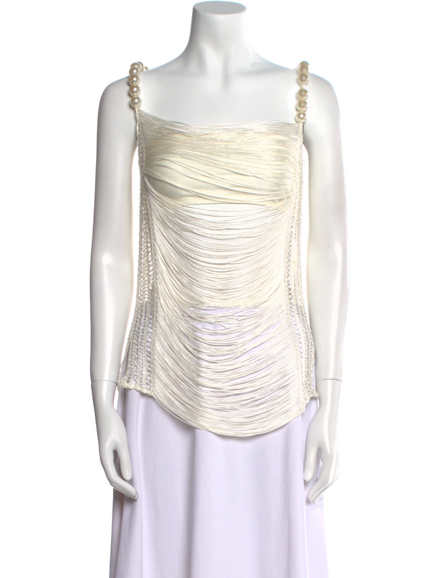 PatBO Square Neckline Sleeveless Top