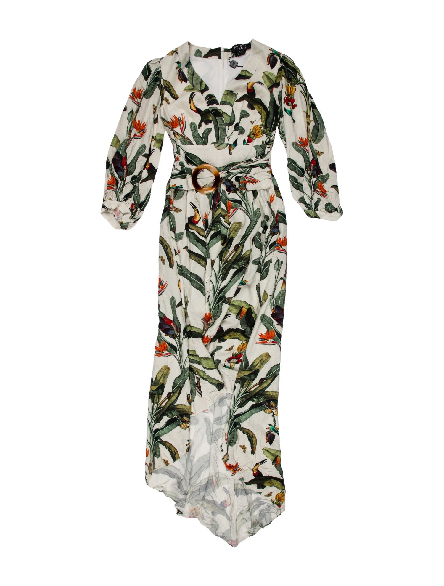 PatBO Floral Print V-Neck Jumpsuit w/ Tags