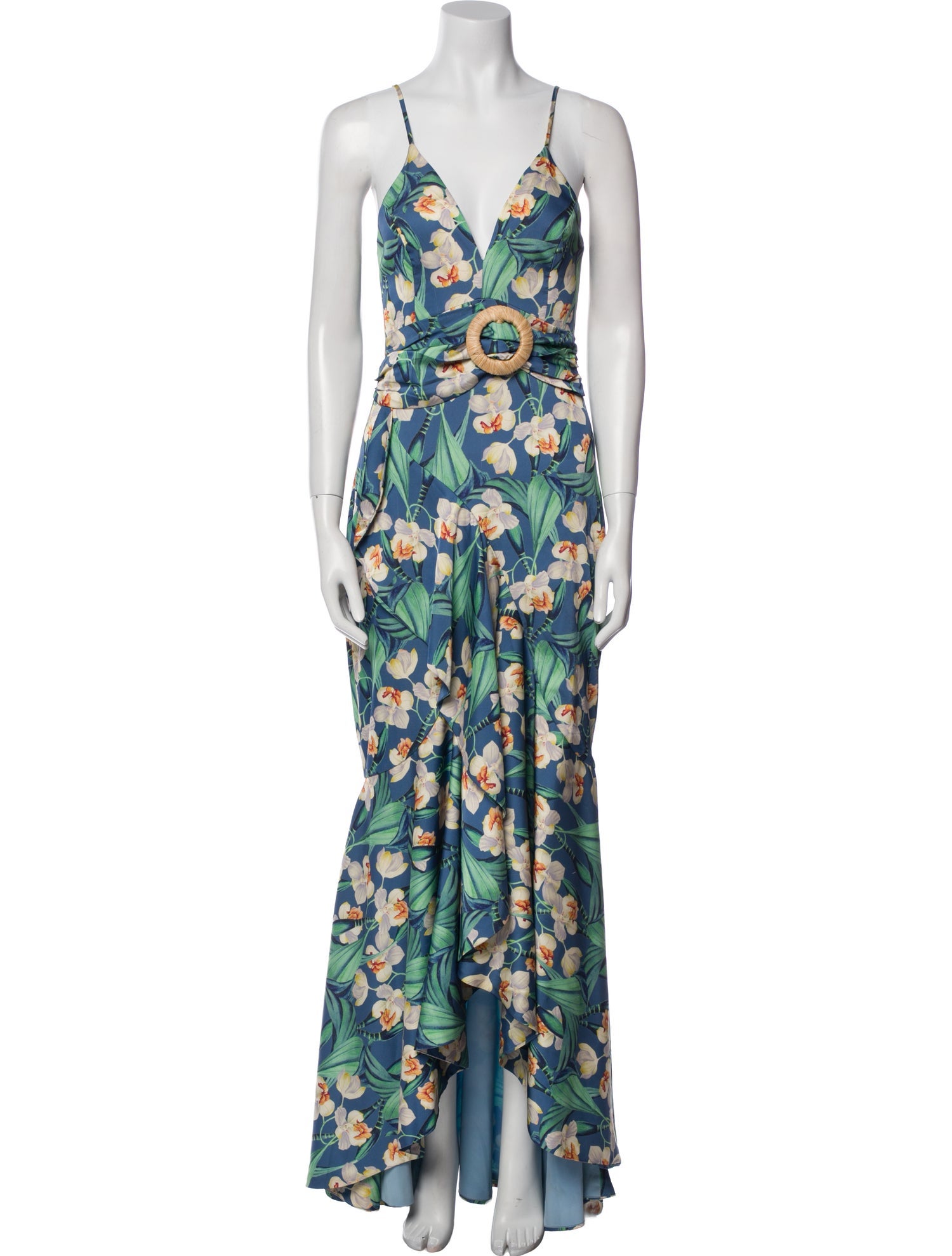 PatBO Floral Print Long Dress