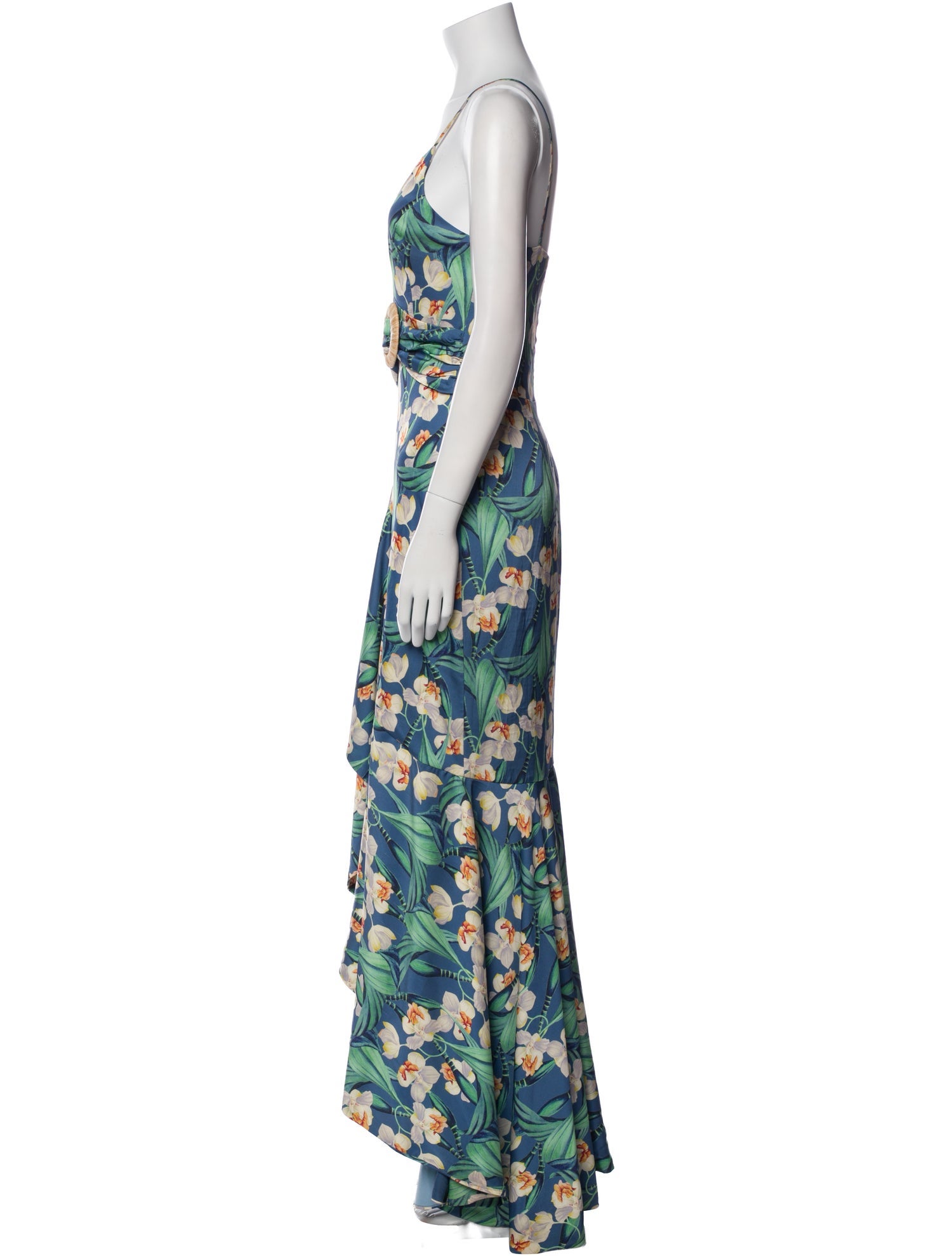 PatBO Floral Print Long Dress
