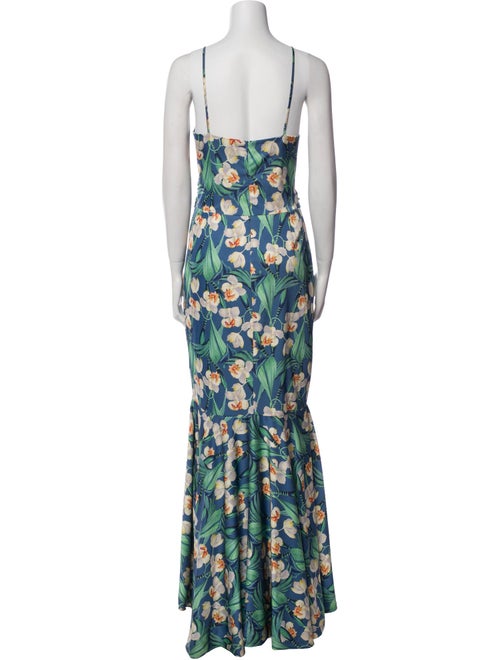 PatBO Floral Print Long Dress